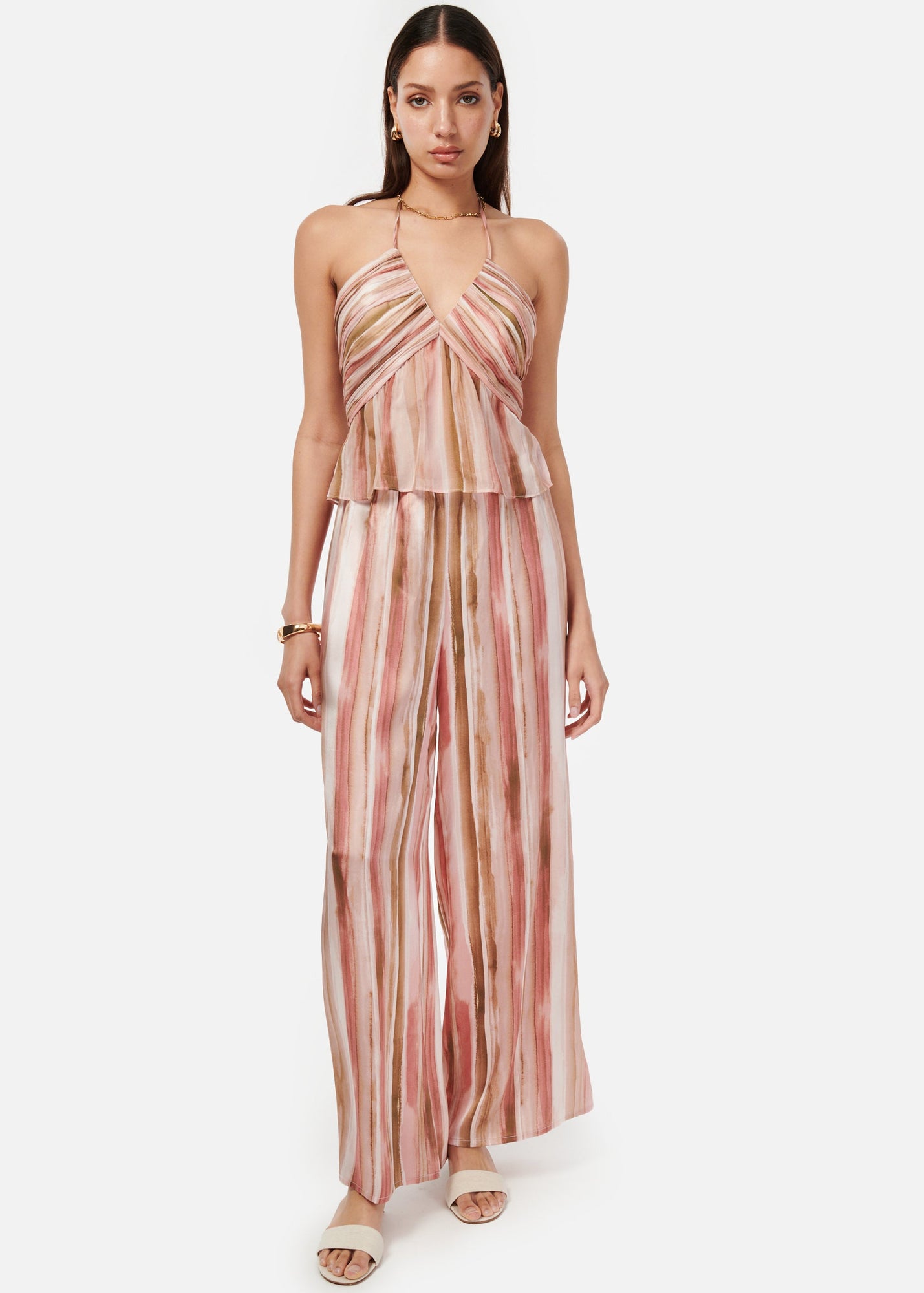 Quincey Pant | Painterly Stripe