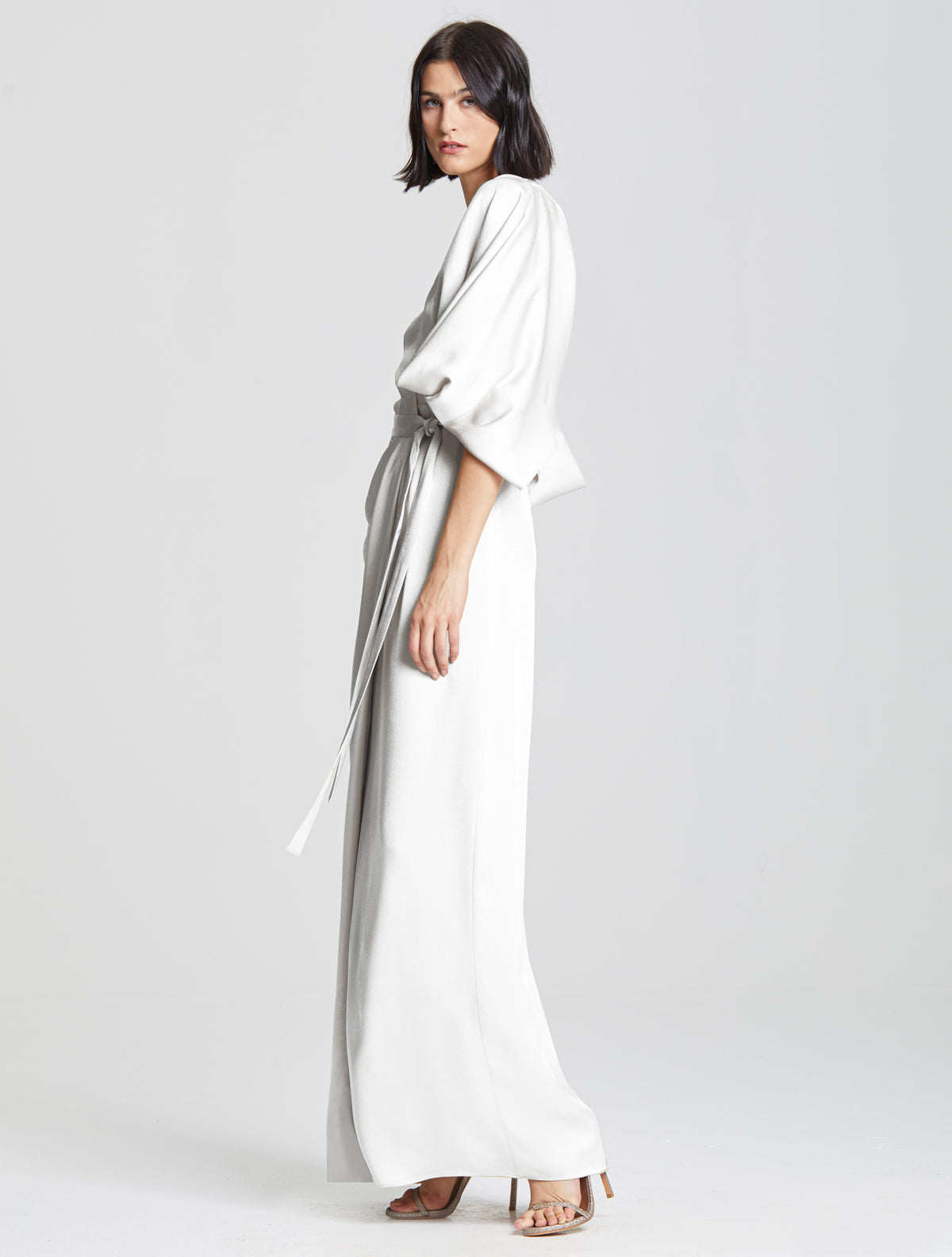Kimono Wrap Gown - Halston