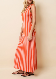 Womens | Petra Dress | Peachykeen/Rust