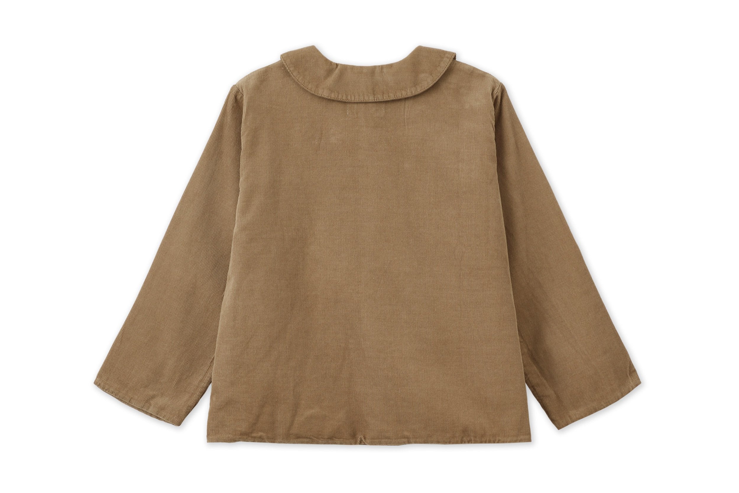 Unisex | Organic Corduroy Jacket | Beige - Natural Orange Plant Dye