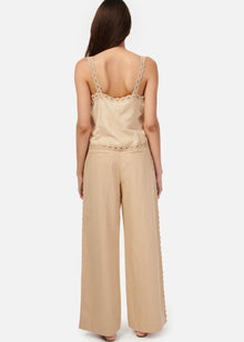 Akhila Wide Leg Pant | Irish Cream