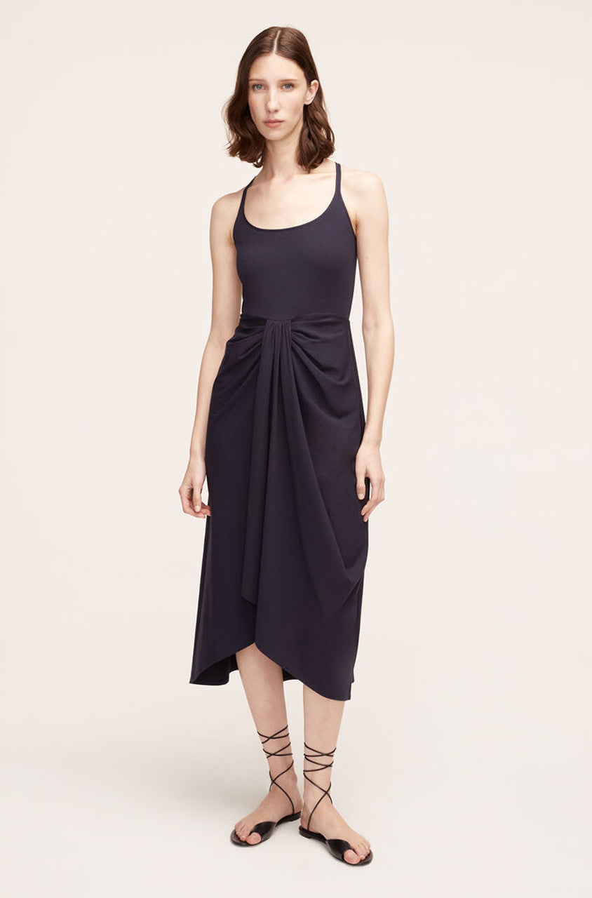 Sarong Drape Dress | Navy
