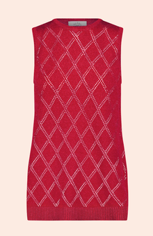 Pointelle Knit Tunic | Cherry