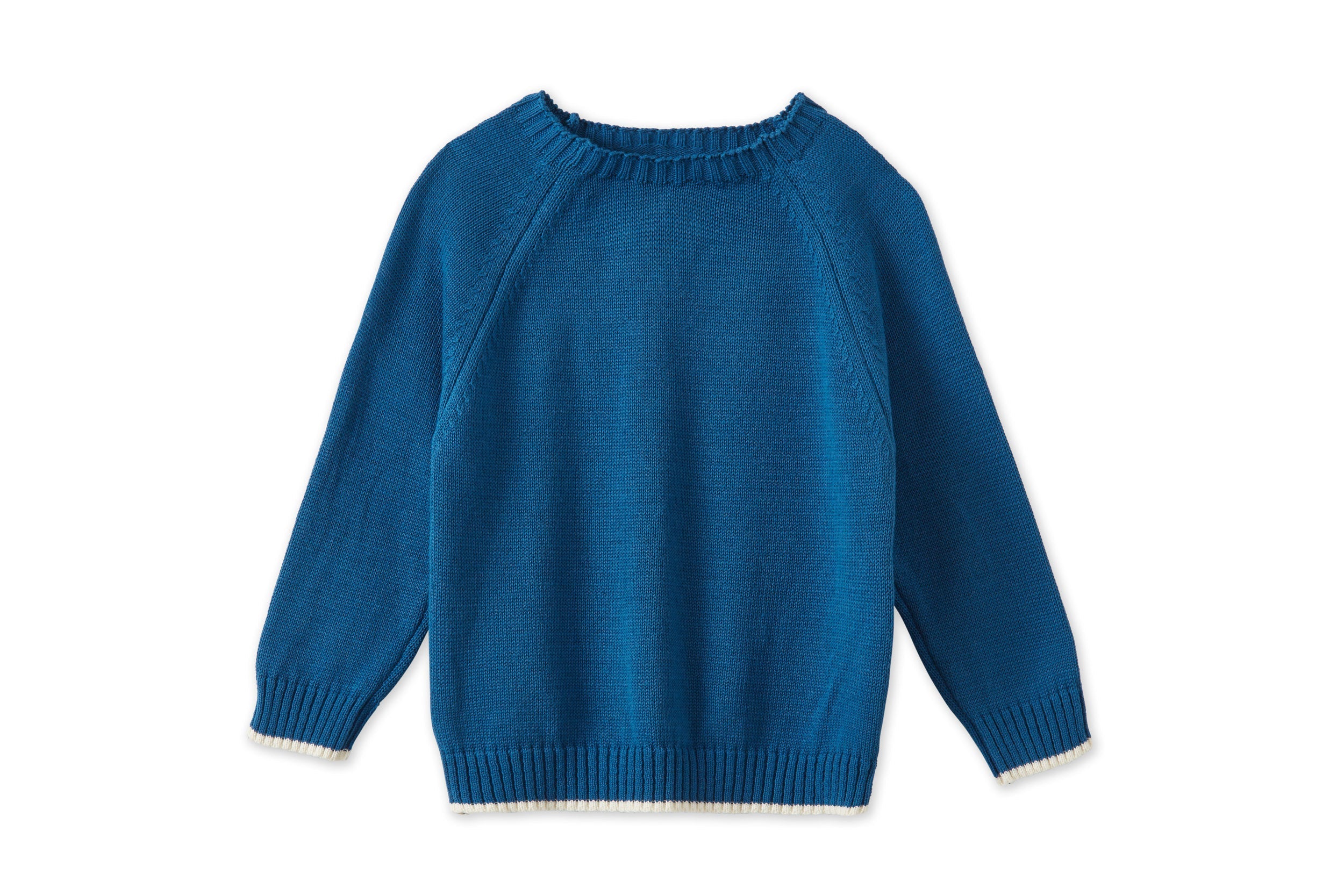 Unisex | Organic Cotton Nordic Knit Pullover | Fjord Blue