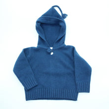 Baby Cashmere Hooded Sweater | Sapphire