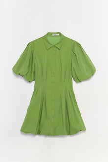 Womens | Cleo Cotton Mini Dress | Deep Peridot