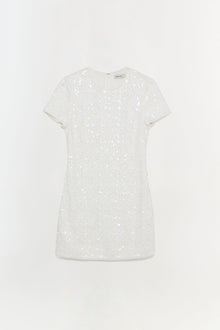 Womens | Clove Embellished Mini Dress | Ivory