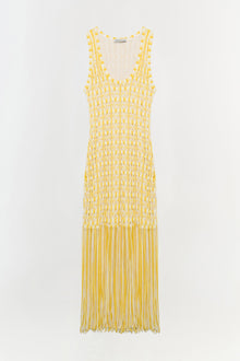 Womens | Sonia Fringe Knit Dress | Sunny Multi