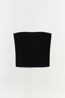 Womens | Nicole Strapless Compact Knit Top | Black