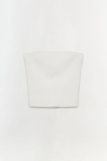 Womens | Nicole Strapless Compact Knit Top | Ivory
