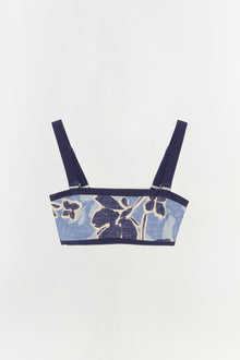Womens | Luthea Bikini Top | Blue Hydrangea Floral
