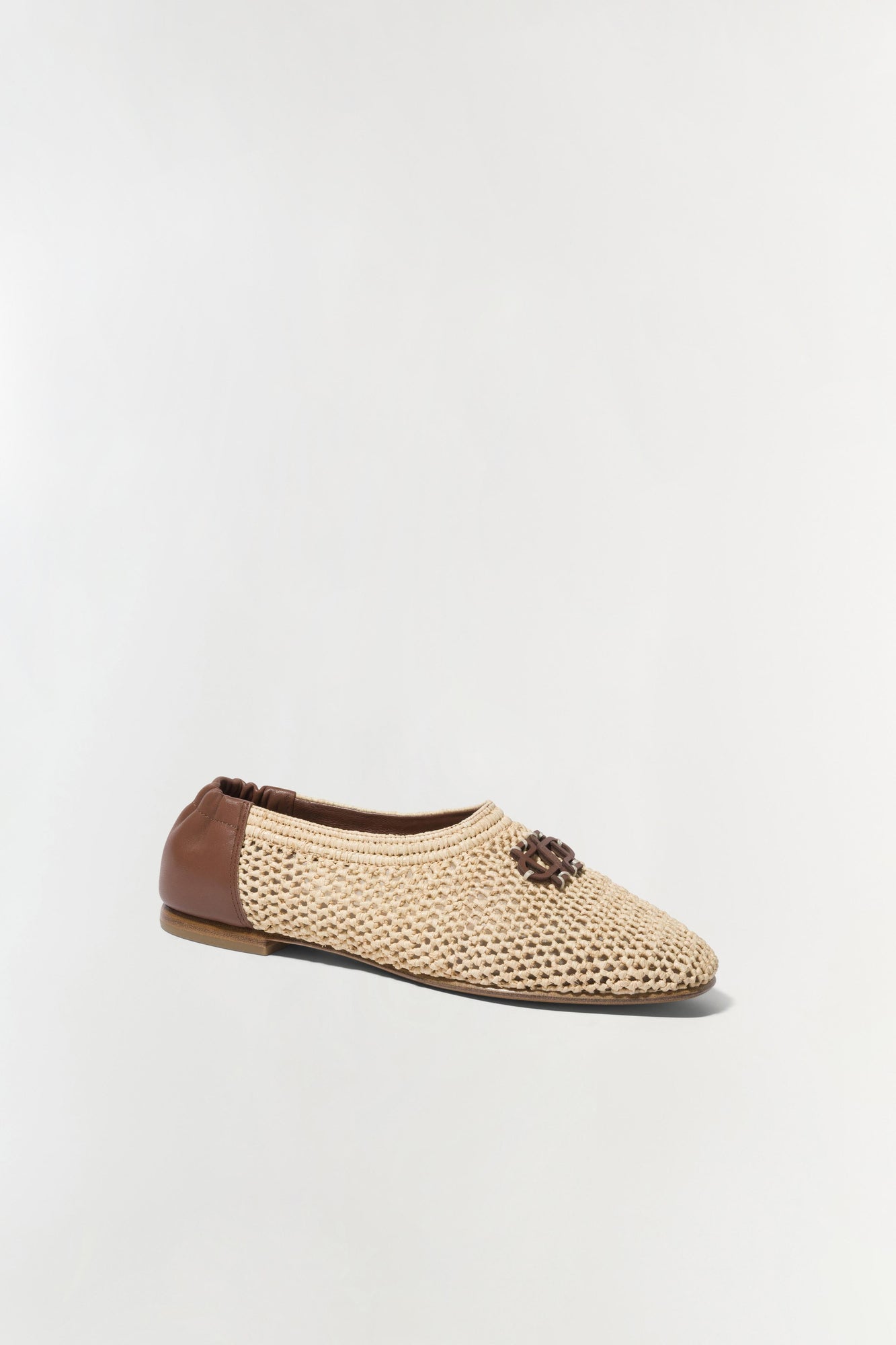 Womens | Eden Raffia Flat | Natural