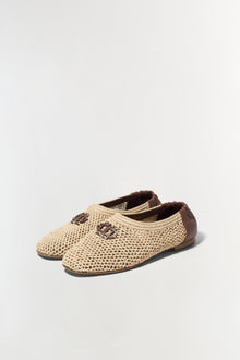 Womens | Eden Raffia Flat | Natural