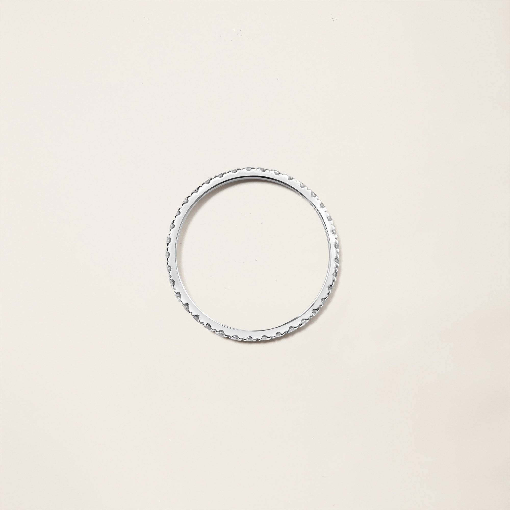 Womens | 14K Solid White Gold | Eternity Band | 0.49-0.58 CTW Diamonds