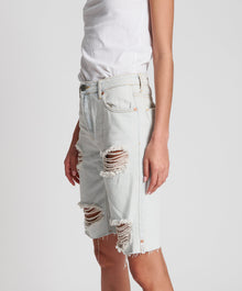 Truckers Mid Waist Long-Length Relaxed Denim Shorts | Brando