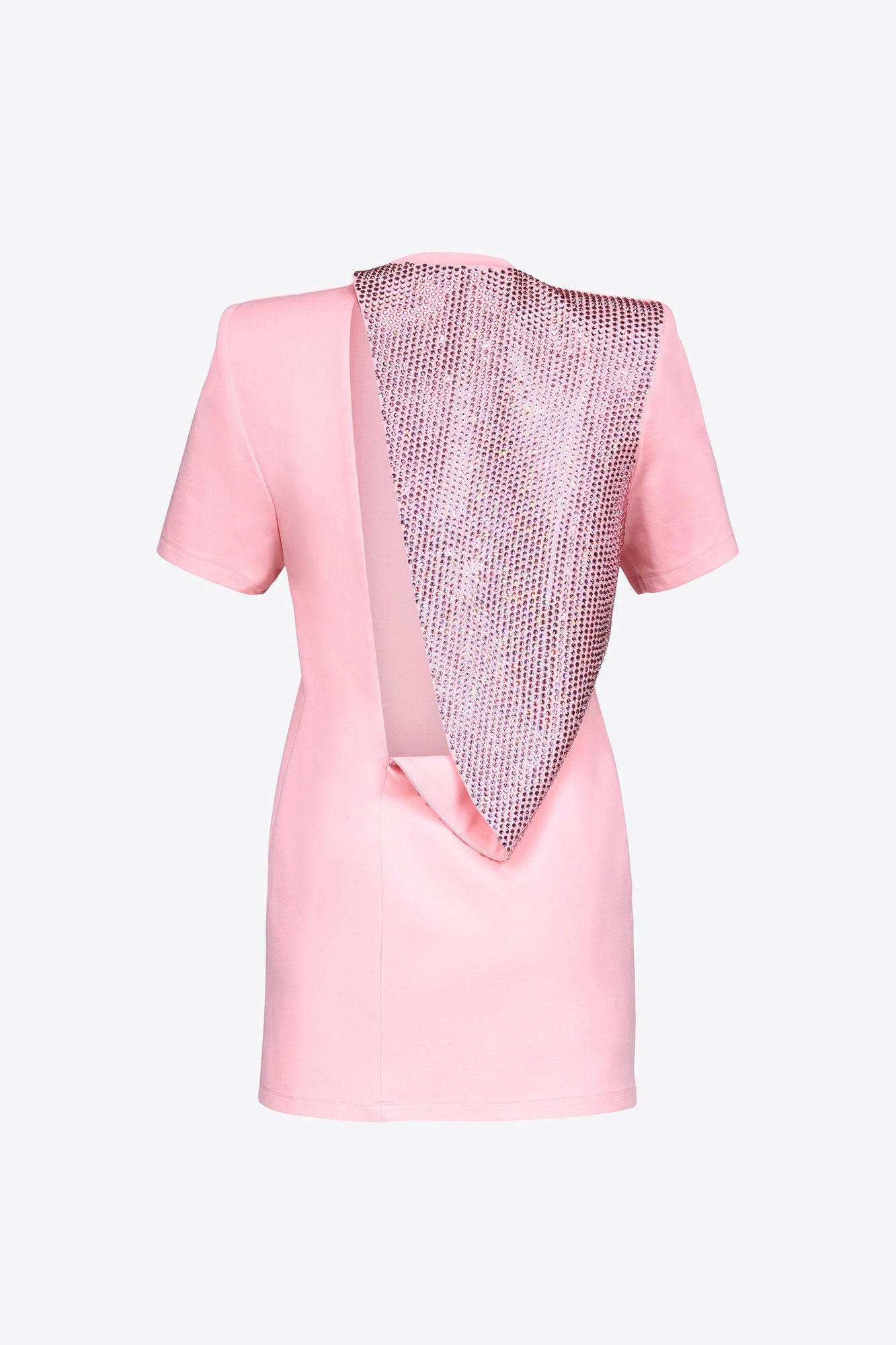 Crystal Embellished Slit T-Shirt Dress | Candy Rose