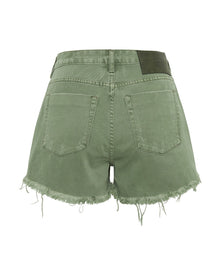 Bonitas High Waist Denim Shorts | Super Khaki