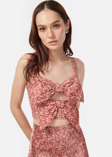 Siana Cropped Camisole | Cordial Pansy