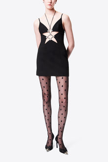 Star Cutout Mini Dress | Black