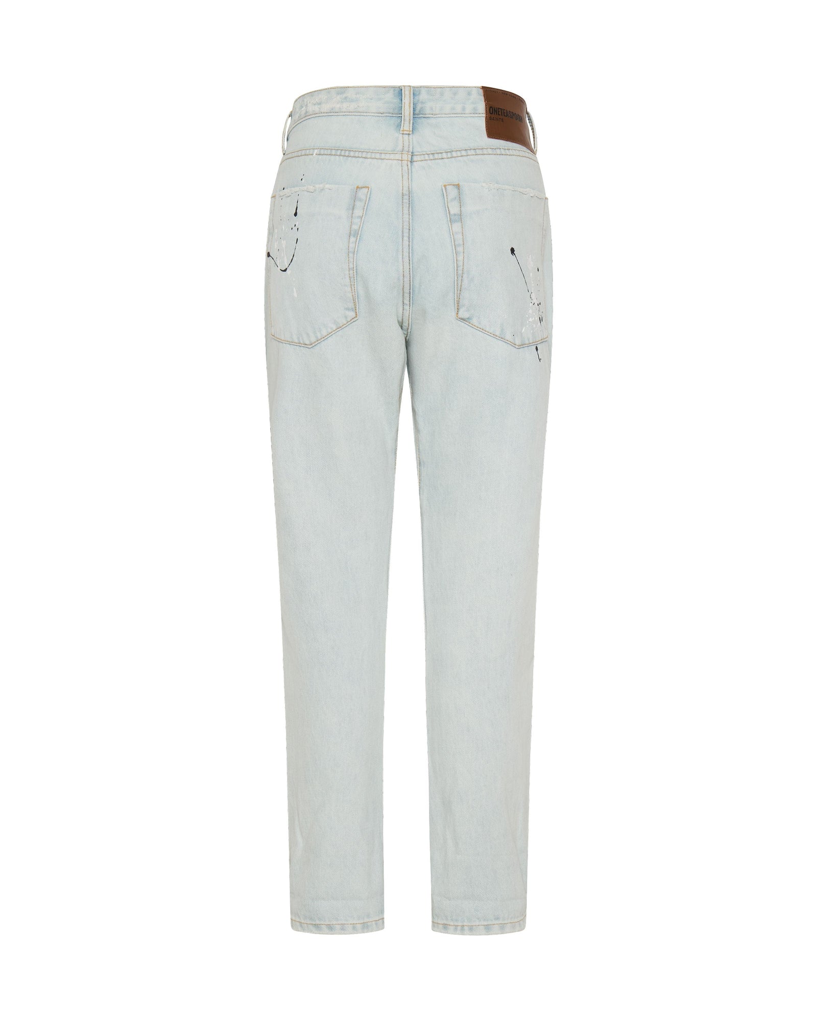 Saints Low Waist Boyfriend Denim Jeans | Florence Painted