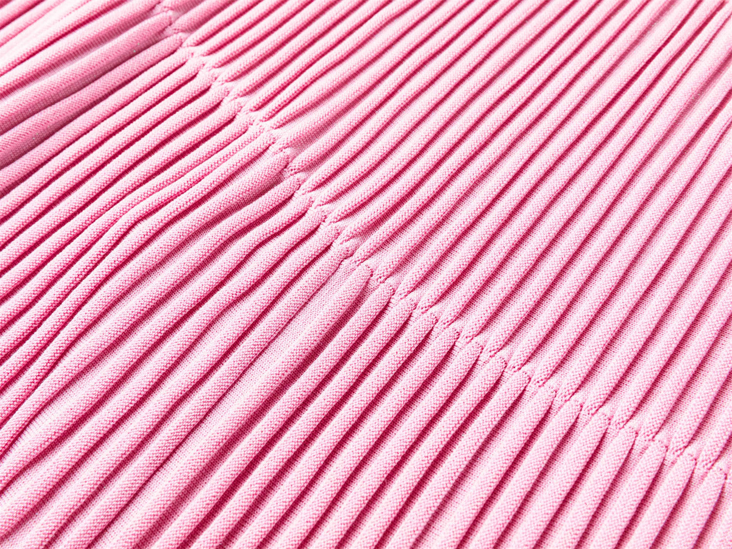 Textured Short-Sleeve Knit Sweater | Pink