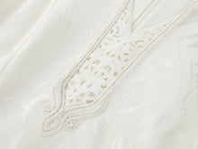 Mulberry Silk Waist-Fitted Dress | White