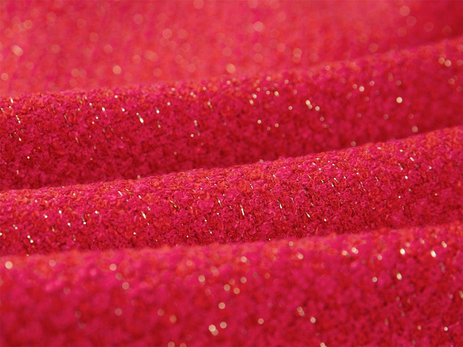 Imported Tweed Pencil Skirt | Rose Red