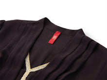 Silk Waist-Cinched Shirt | Purple