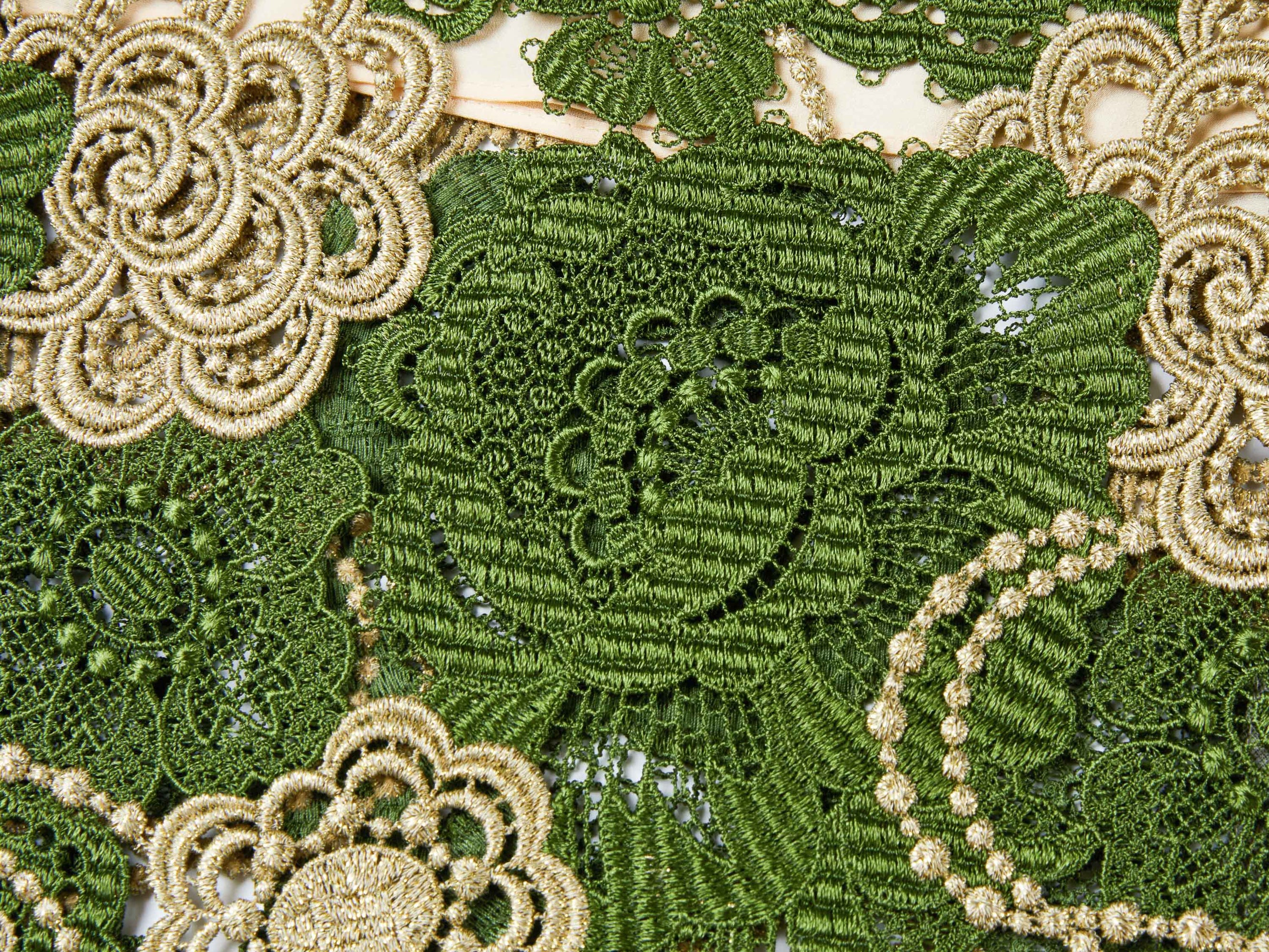 Floral Lace Skirt | Green