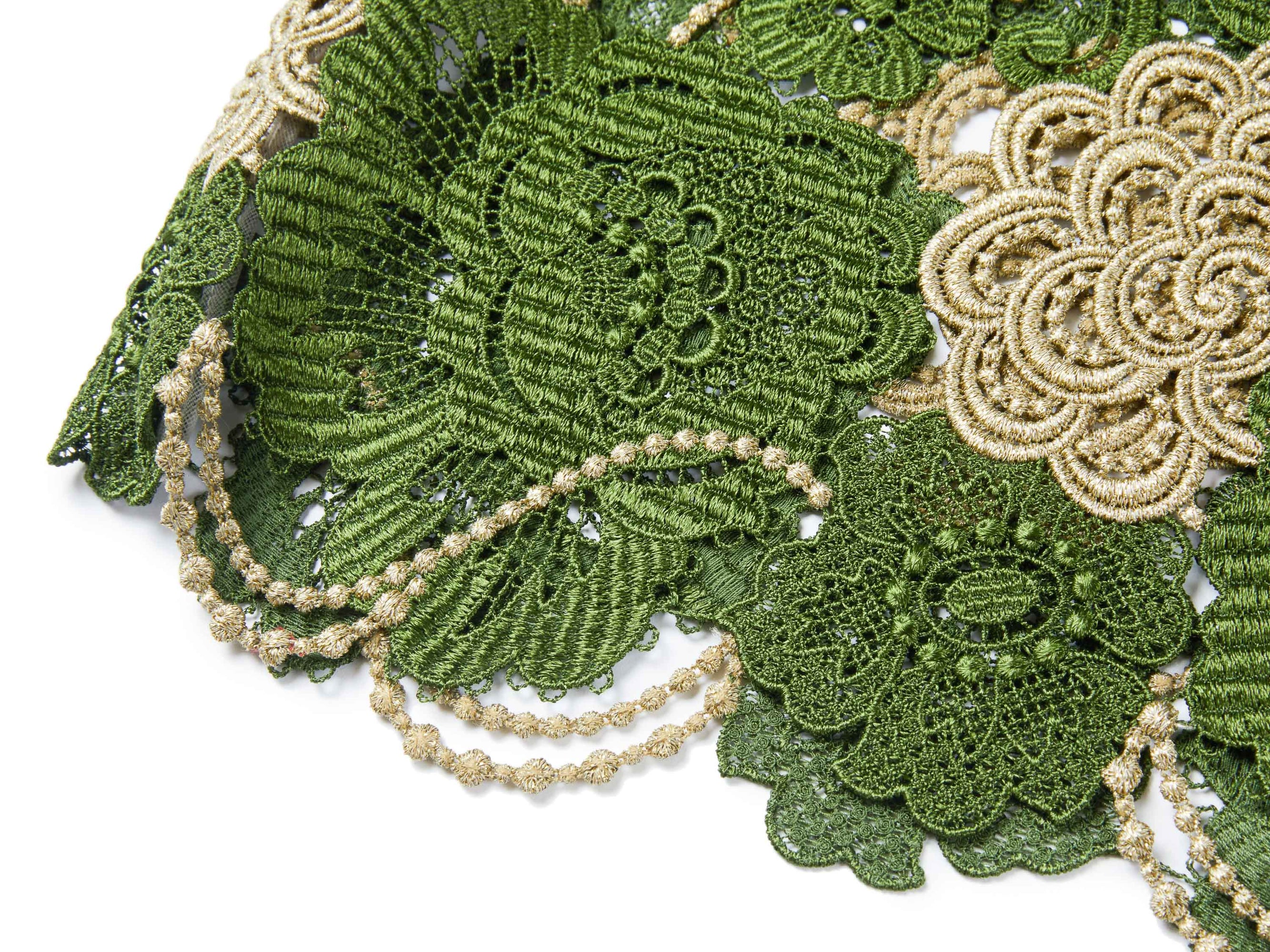 Floral Lace Skirt | Green
