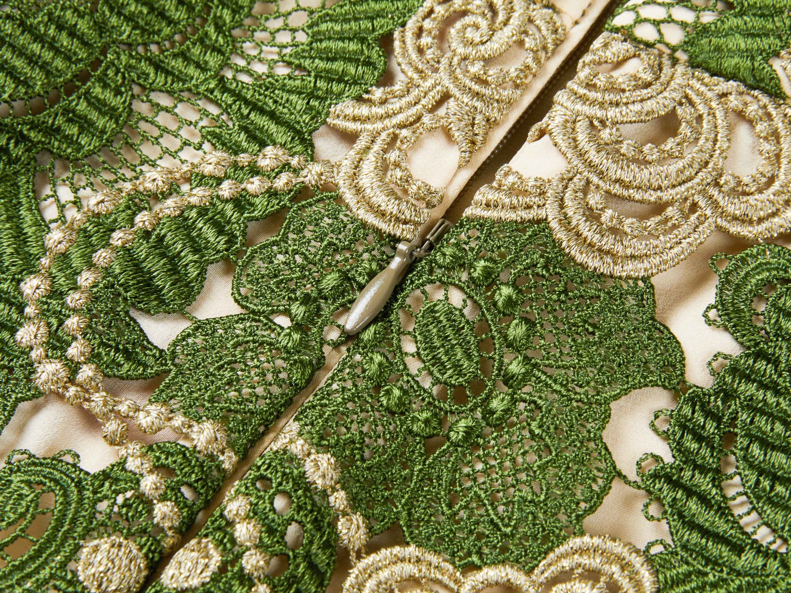 Floral Lace Skirt | Green