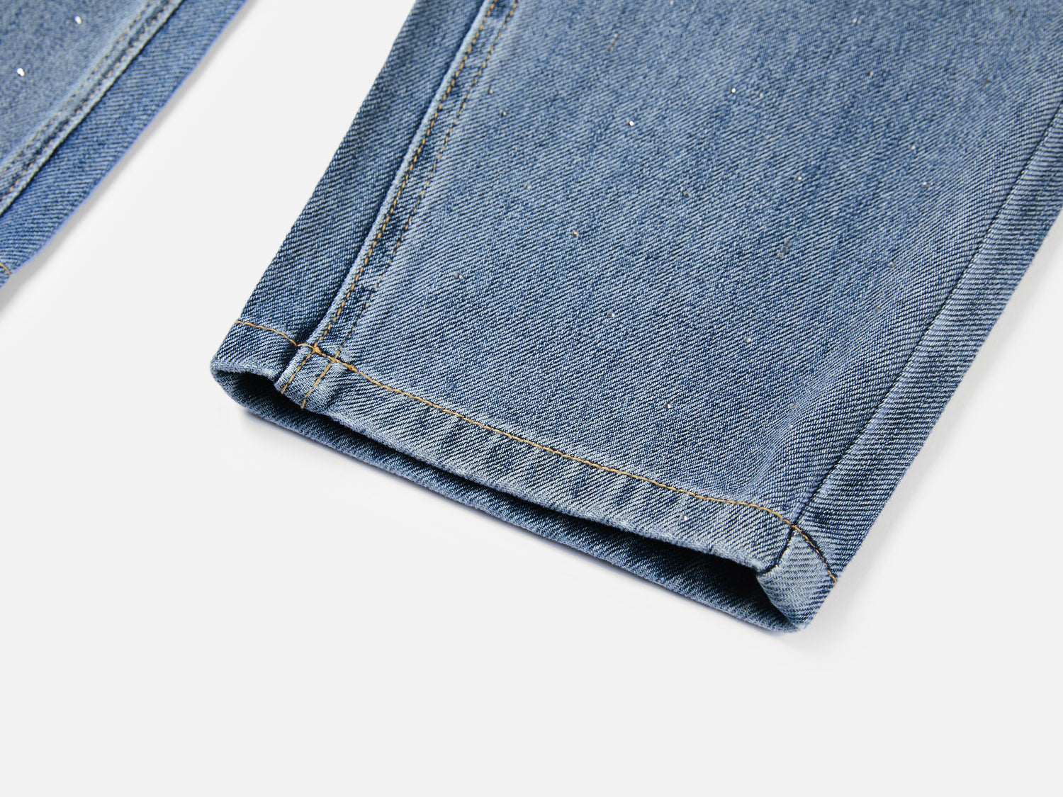 Four-way Stretch Rhinestone Jeans | Blue