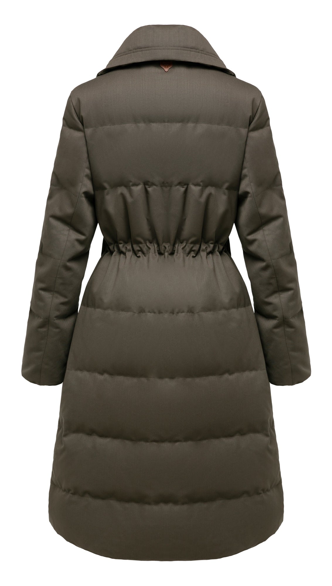 Long Down Coat | Taupe