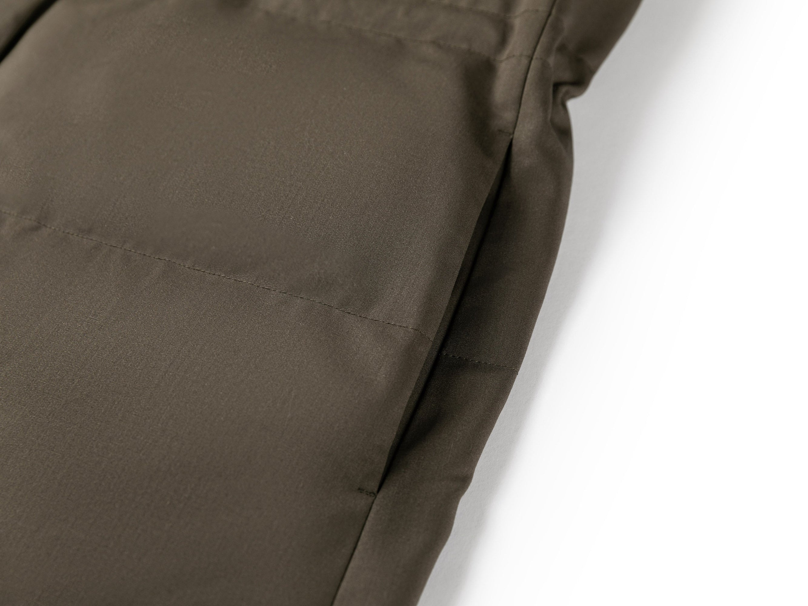 Long Down Coat | Taupe