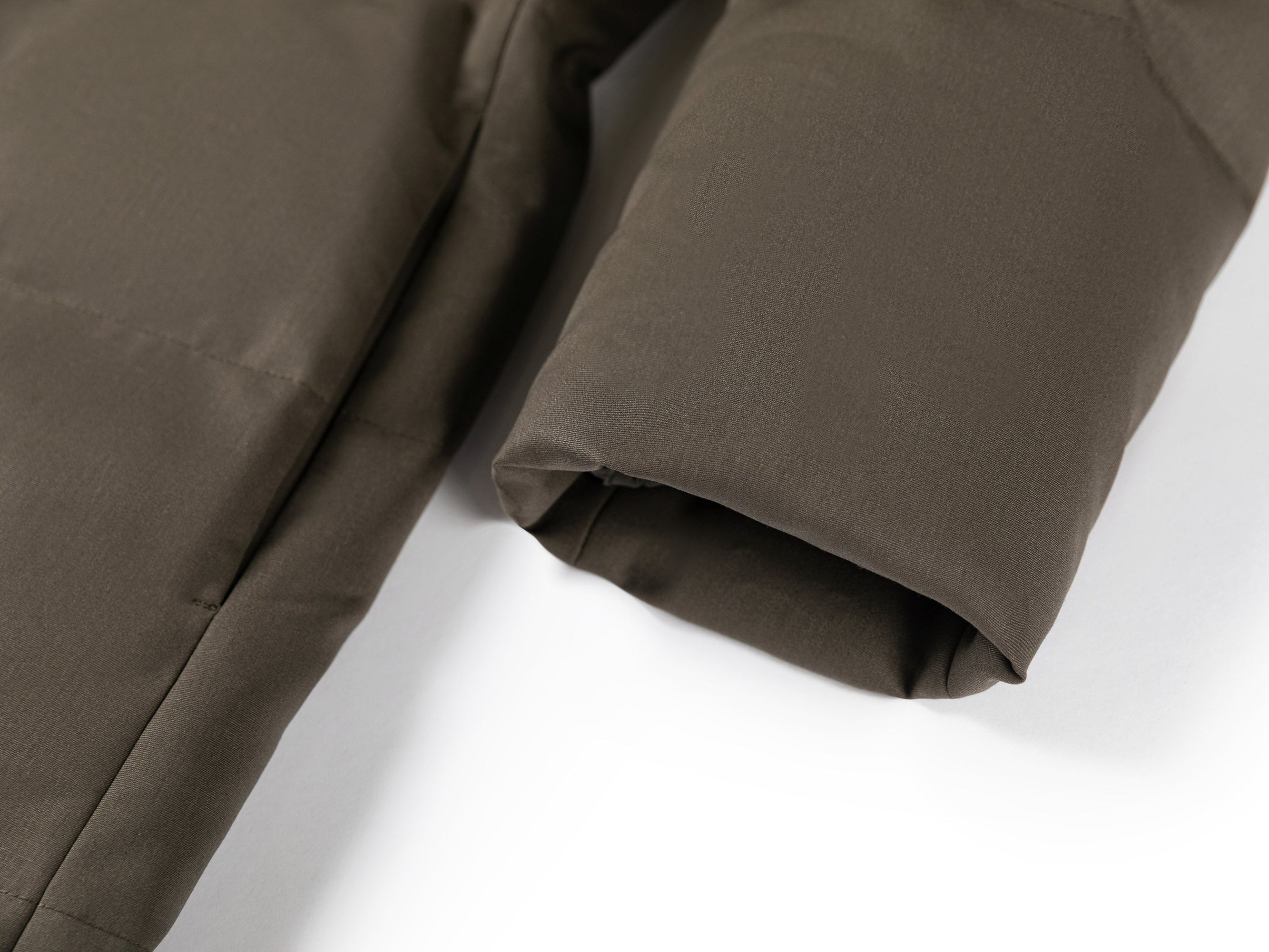 Long Down Coat | Taupe