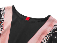 Silk Floral Print Dress | Black