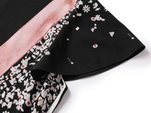 Silk Floral Print Dress | Black