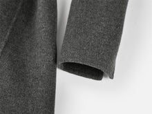 Wool-Cashmere Double-Faced Coat | Horn Gray