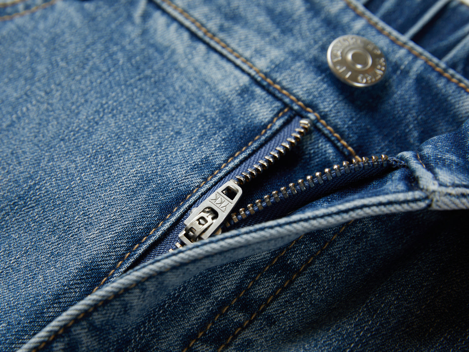 Rolled Hem Straight-Leg Jeans | Blue