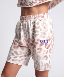 O.T.S High Waist Kick Shorts | Pink Animal