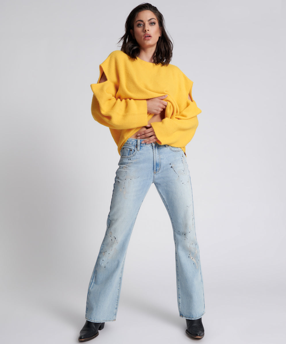 Charlie High Waist Slim Flared Denim Jeans | Fleetwood Artiste