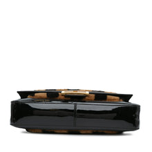 Fendi | Pre-Owned Shearling Pequin Baguette Satchel | Black