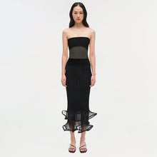 Womens | Emberly Strapless Plisse Top | Black