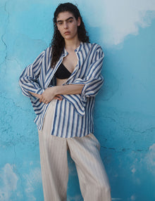 Womens | The Relaxed Pants | Wide Stripe