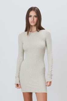 LONG SLEEVE CREWNECK MINI DRESS - ETERNE
