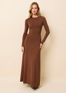 Dora Dress Coconut - Solid & Striped
