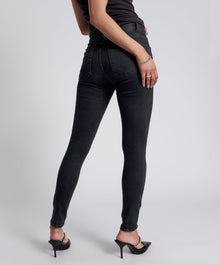 Freebirds Ii High Waist Stretch Skinny Denim Jeans | Black