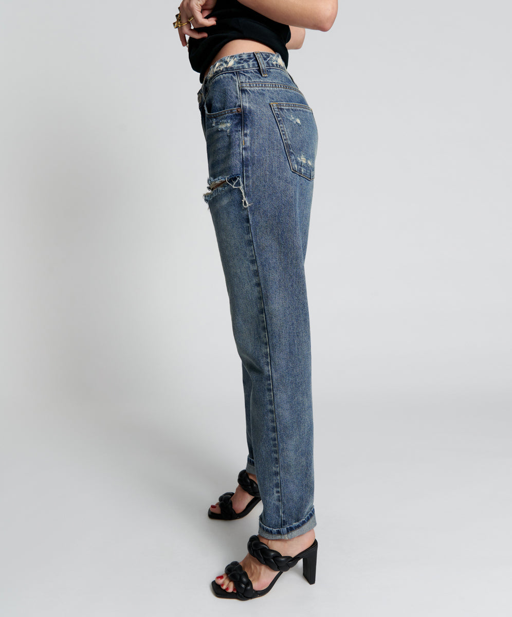 1982S High Waist Balloon Denim Jeans | Used Blue