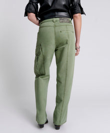 New Fiction Low Waist Wide Leg Cargo Denim Jeans | Khaki