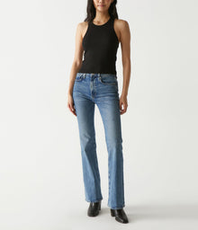 Pina Ribbed Halter Tank | Black